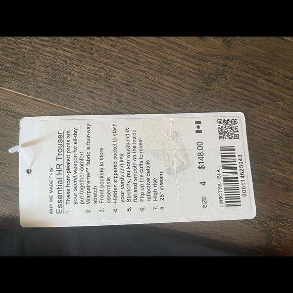 Lululemon pant size 4 - Picture 3 of 3